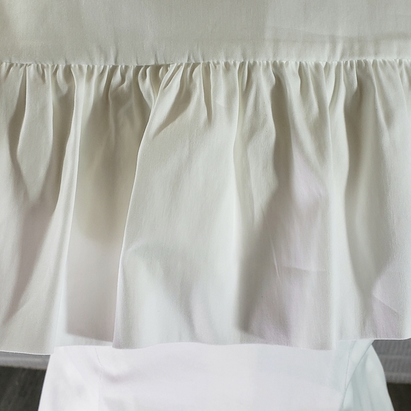 Bar III Blouse Cold Shoulder White - Picture 6 of 8